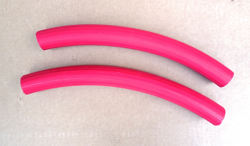 Lemovací gumy PAV - červené (drážkované)