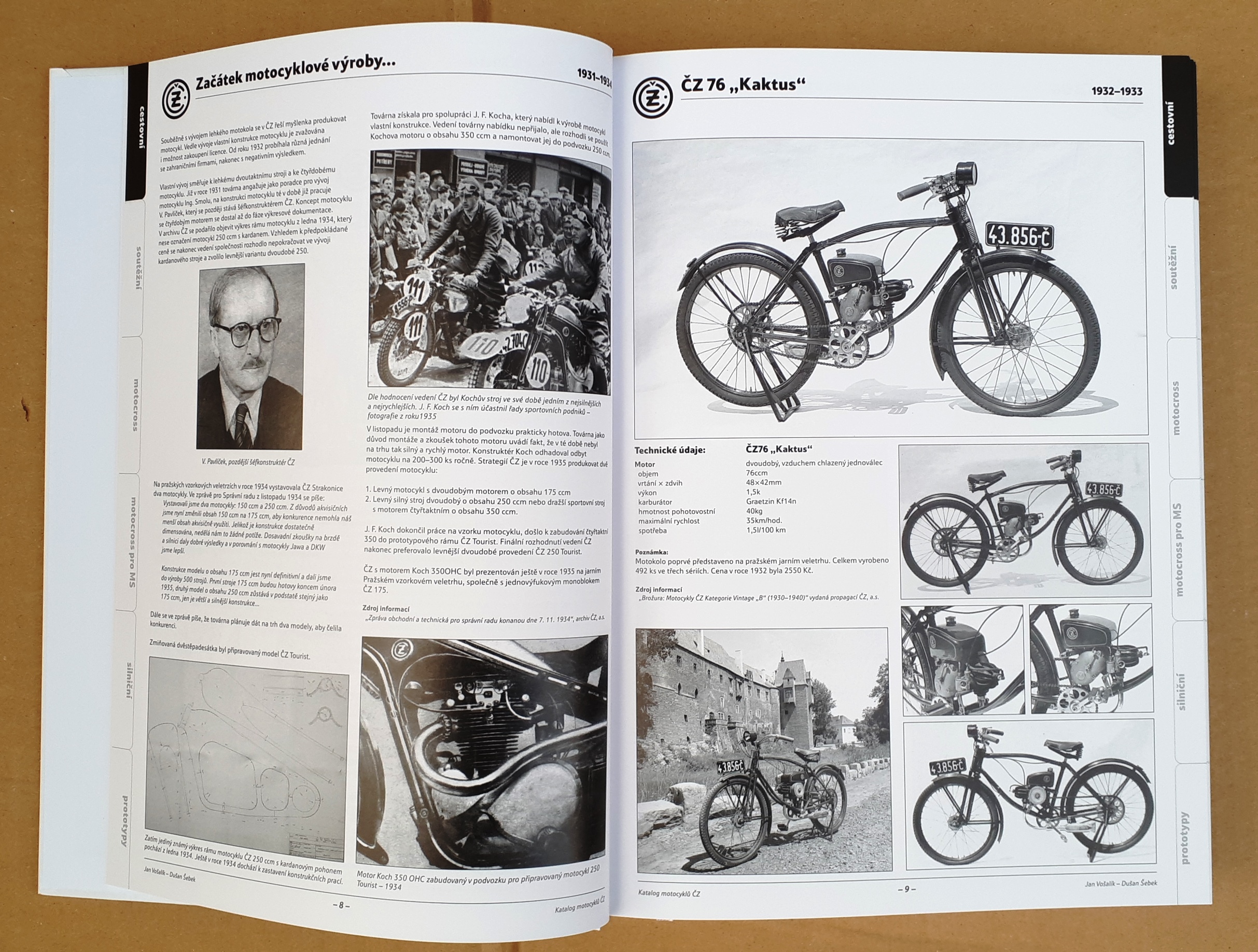 Kniha "Katalog motocyklů ČZ"