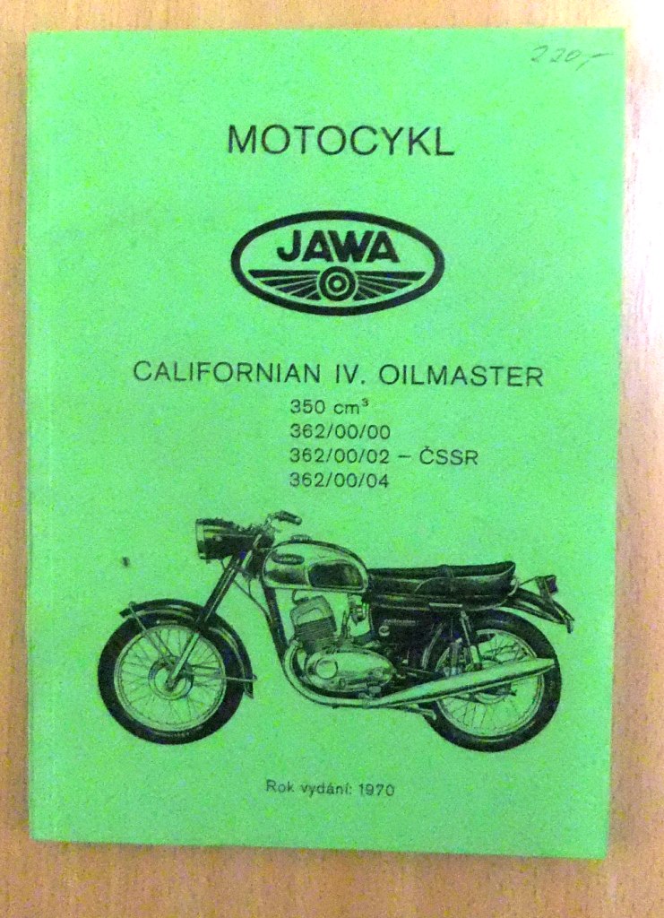 Katalog náhradních dílů - Jawa ,,Californian"