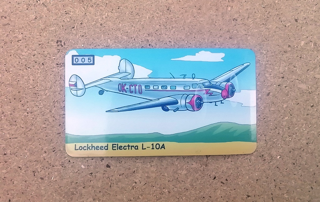 Magnetka - letadlo "Lockheed Electra"
